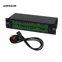 Wishcolor Professional Graphic Equalizer Digital Equalizer Dual 31-Band Spectrum Display for Stage Home Uses