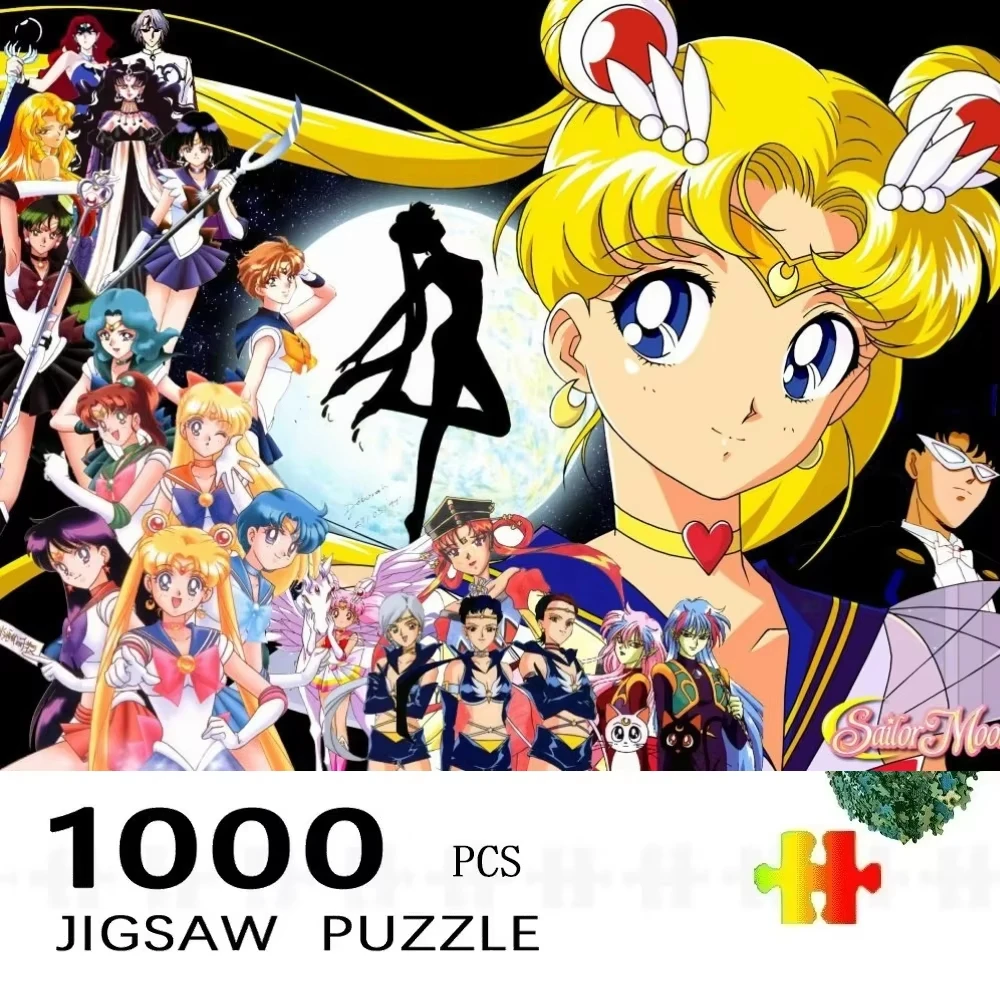 Sailor Moon Anime Cartoon Jigsaw Puzzles 500/1000/1200/2000PCS Handmade Art Exquisite Home Decor Gift No Frame
