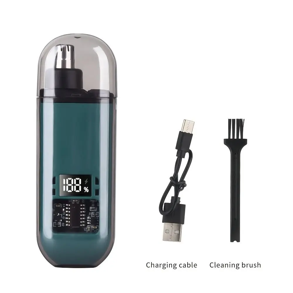 

Mini Electric Nose Hair Trimmer Portable Waterproof Eyebrow Trimmer Rechargeable Safety Pruning Nose Hair Remover Travel