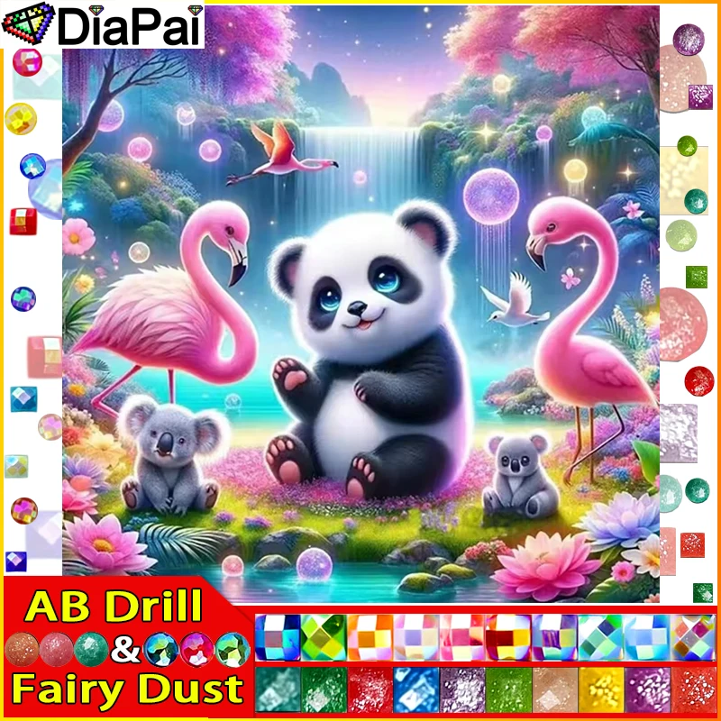 DIAPAI Fairy Dust AB Diamond Painting Full Square/Round Diamond 