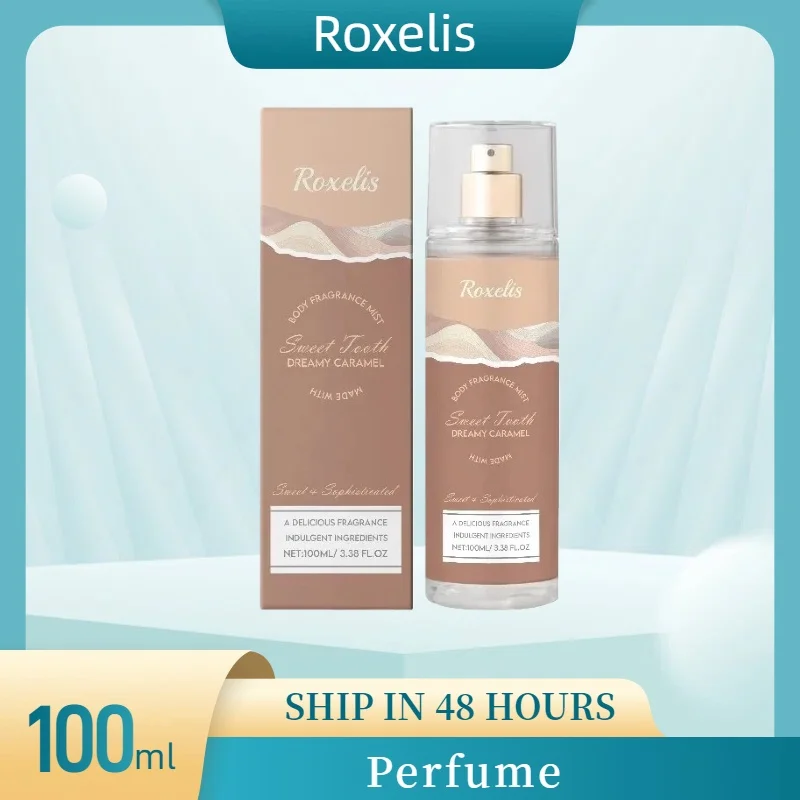 

100ML Women Perfume Sweet Caramel Body Mist Fresh Light Eau De Parfum Long-Lasting Fragrance for Daily Day Use Spray Eau Fraîche