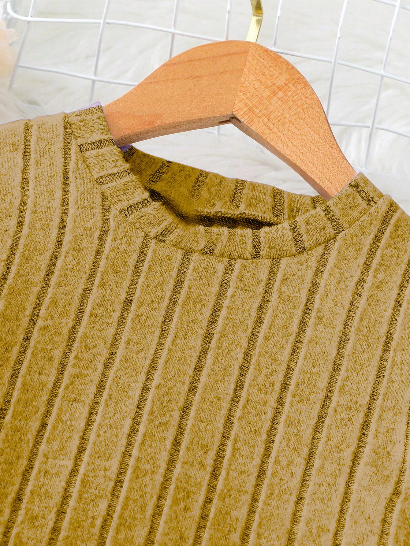 Zweiteiliges Set für Mädchen, Winter, langärmelig, lässig, Rüschenrand, Rock für Mädchenkleidung, weite Beinhosen für große Jungen, vielseitig einsetzbar – Detail 5