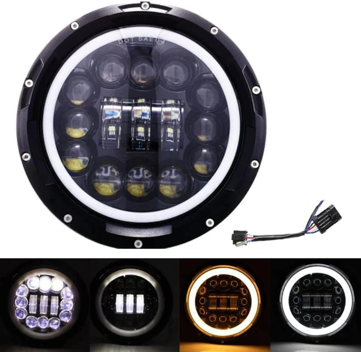 7 Inch Round LED Headlight Motorcycle Projector 7