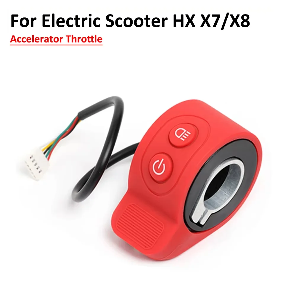 Przycisk kciuka do skutera elektrycznego HX X7 X8 Przycisk akceleratora Przełącznik przepustnicy Włączanie i wyłączanie lampy Kontrola prędkości światła Części Akcesoria