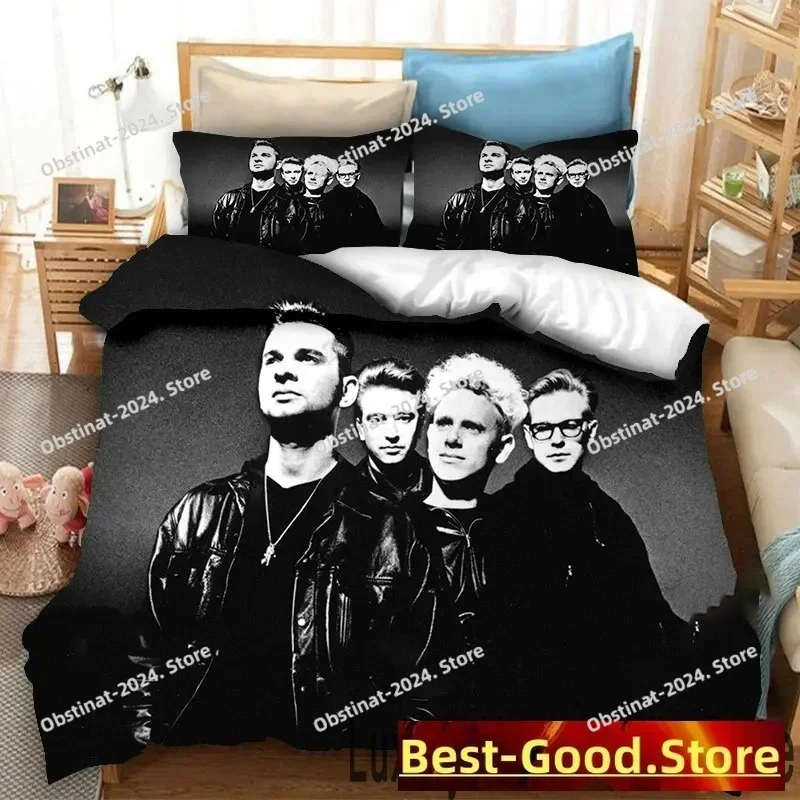 3D Print Depeche Mode Bedding Set Double Twin King Duvet Cover Comforter Pillowcase Boys Girls Adults Bedroom