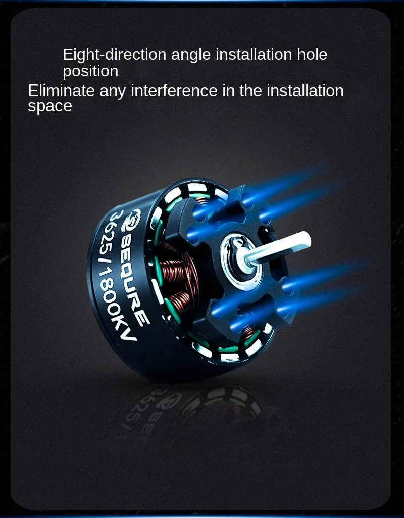 

Sequre 3625 High Performance Outer Rotor Brushless Motor With Small Size And High Torque Suitable For 1/10 Rc Climbing Vehicle
