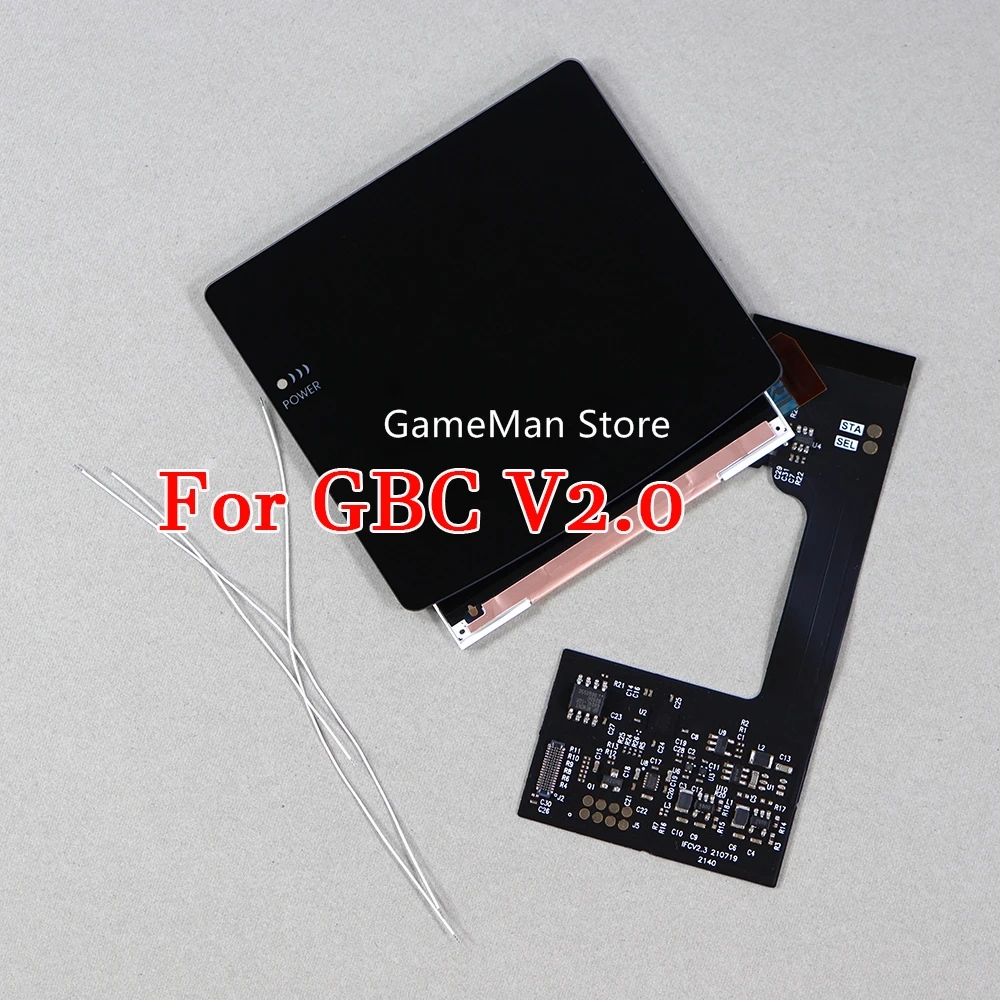 1 zestaw dla Nintend GBC V2.0 Pixel IPS HighLight ekran zestaw modyfikacji LCD ekran o regulowanej jasności dla Gameboy color v2.0