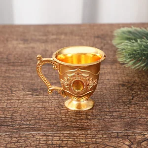 Retro Alloy Wine Cup, Cup Spirit Spirit Autholor Europeanite, trang trí nhà 12 Cúp rượu kim loại bán hàng chính - №11