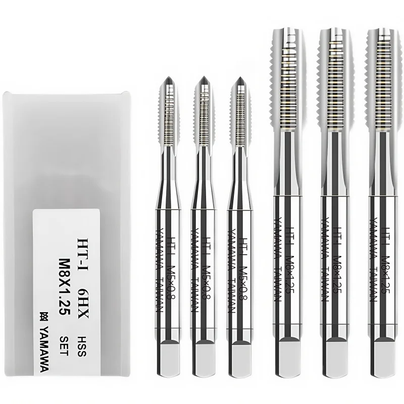 1set=3PCS Japan YAMAWA Hand Set Metric Thread M2M2.5M3M4M5M6M8M10  Straight Tap