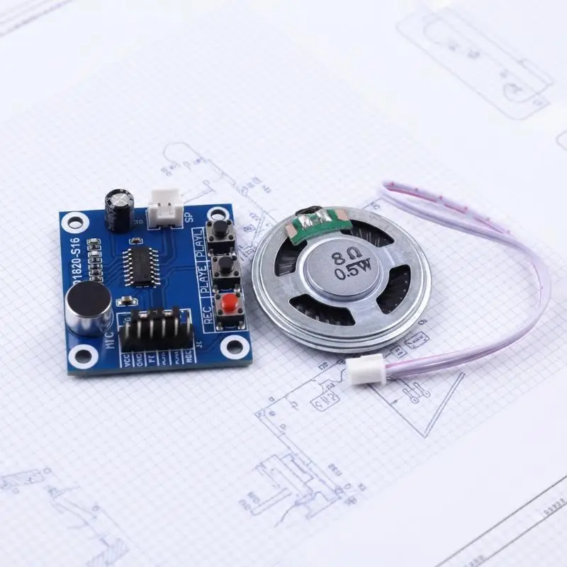 @*ISD1820 Voice Recording Playback Module Universal Compatibility with Micro Speaker for  Enthusiast DIY Electronic Projects