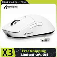 Attack Shark X3/X3PRO 4K/8K Tri-mode Gaming Mouse, PixArt PAW3395 Sensor, 26K DPI, 49g Ultralight,BT/2.4G Wireless/Wired,for PC