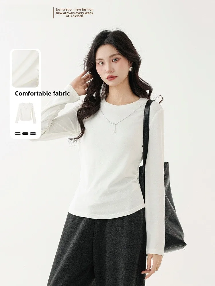 

Ele Knitted Basic Top Comfortable Casual Simple Sle Memory Start Spring 2026 New Arrival Women's Faion Innerwear