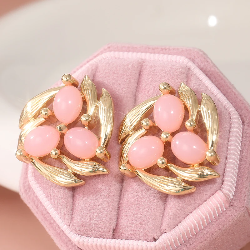Vintage Inlay Pink Stone Flowe - Vintage Fashion Vogue review and price