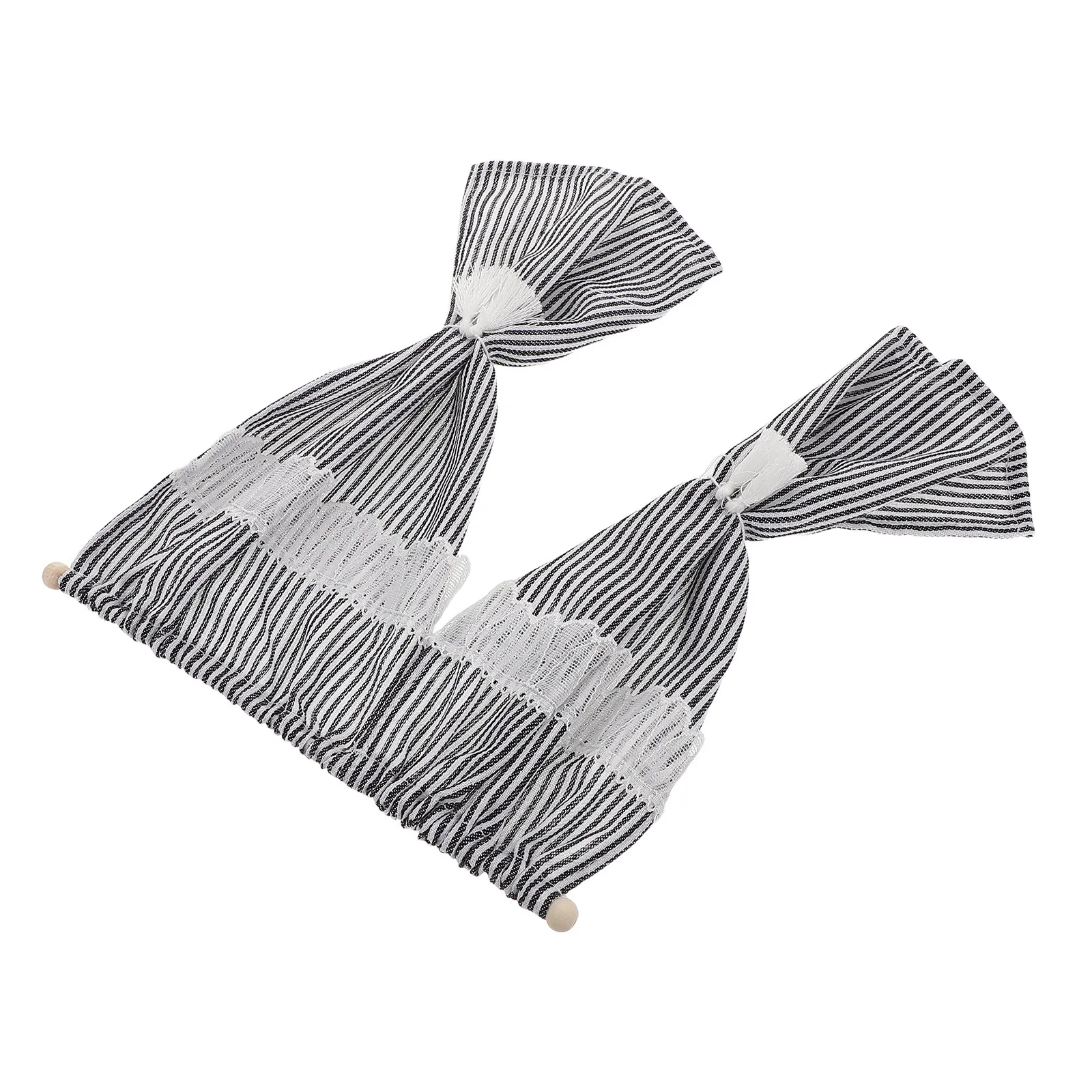 

Миниатюрные полосатые шторы для кукольного домика, масштаб 1:12, для маленьких окон, аксессуары, винтажные игрушечные занавески