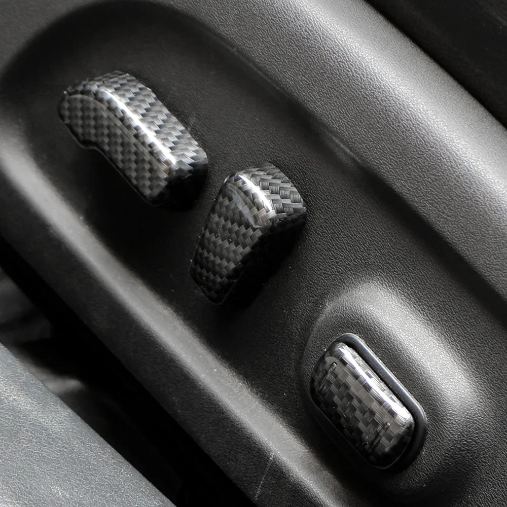 مقعد السيارة تعديل مقبض زر التبديل غطاء الكسوة لنيسان Xtrail X-TRAIL 2014 - 2021 ABS كروم اكسسوارات 5 قطعة #4