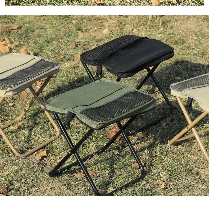 Lightweight Foldable Stool Shoulder Bag Design Collapsible Chair for Outdoor Camping & Fishing