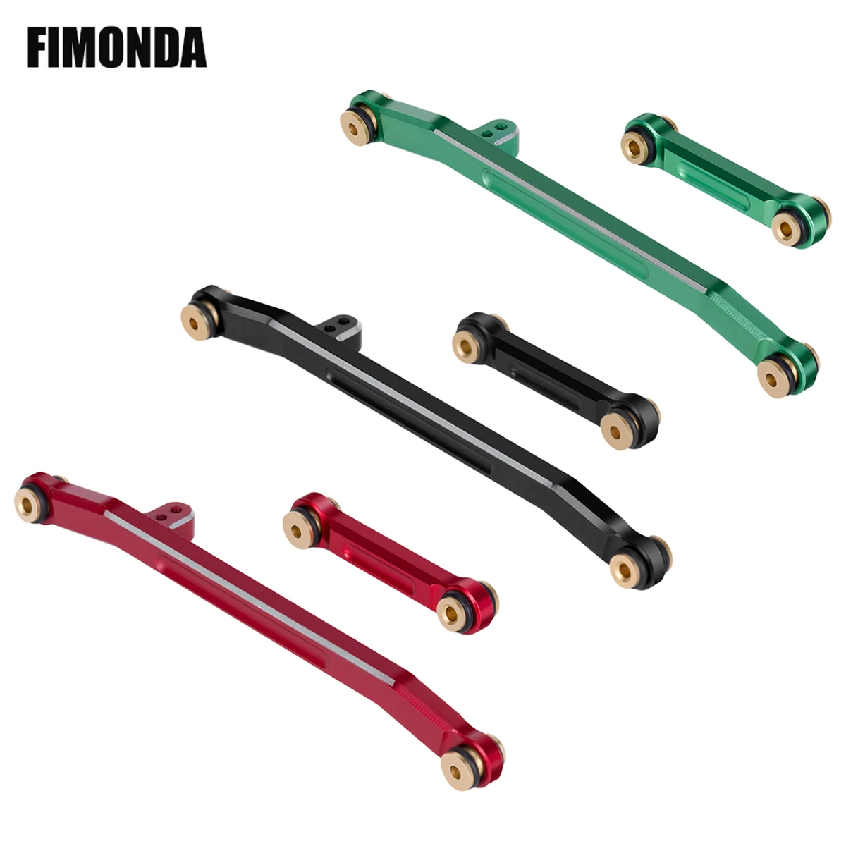 1 Set Aluminium-Lenkgestänge für 1/24 RC Crawler Auto Axial SCX24 Deadbolt Bronco Wrangler Zubehör