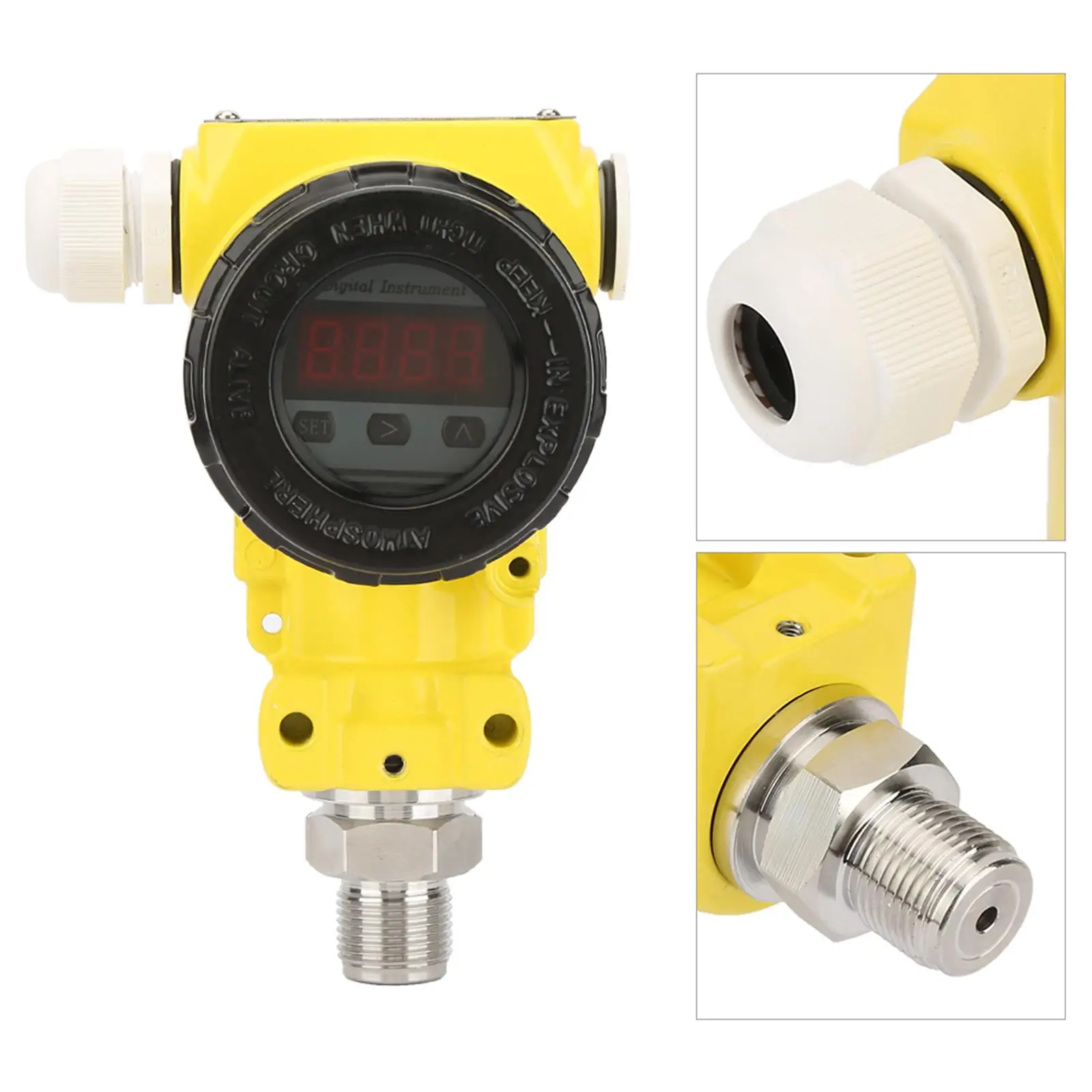 High Precision 4-20mA LCD Digital Pressure Transmitter - Explosion-Proof Sensor for Accurate Measurements