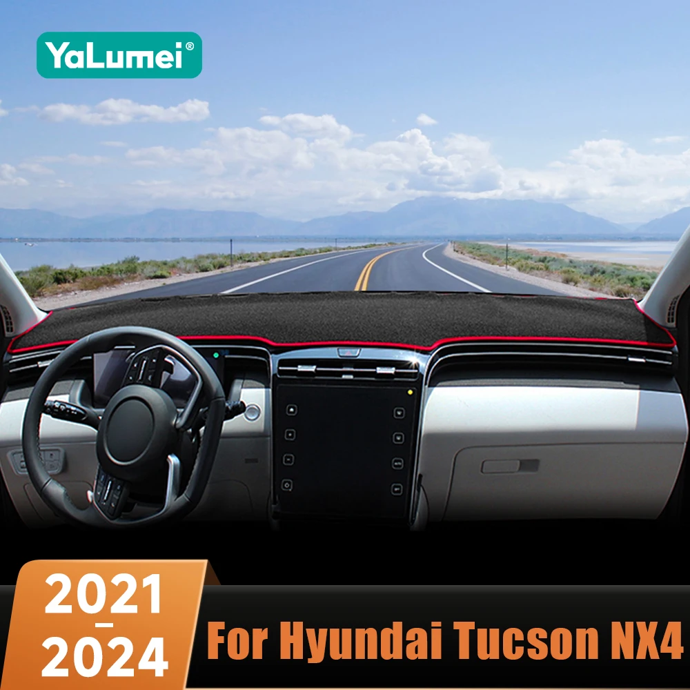 Für Hyundai Tucson NX4 2021 2022 2023 2024 Auto-Armaturenbrett-Abdeckmatten Lichtschutz-Pads Anti-UV-Hülle Sonnenschutz-Teppiche Zubehör