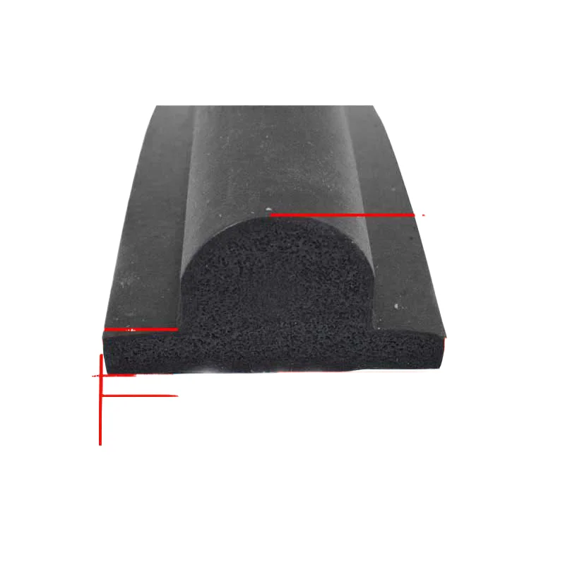 Customization support various sizes of rubber mats EPDM foamed  curve sealing strips