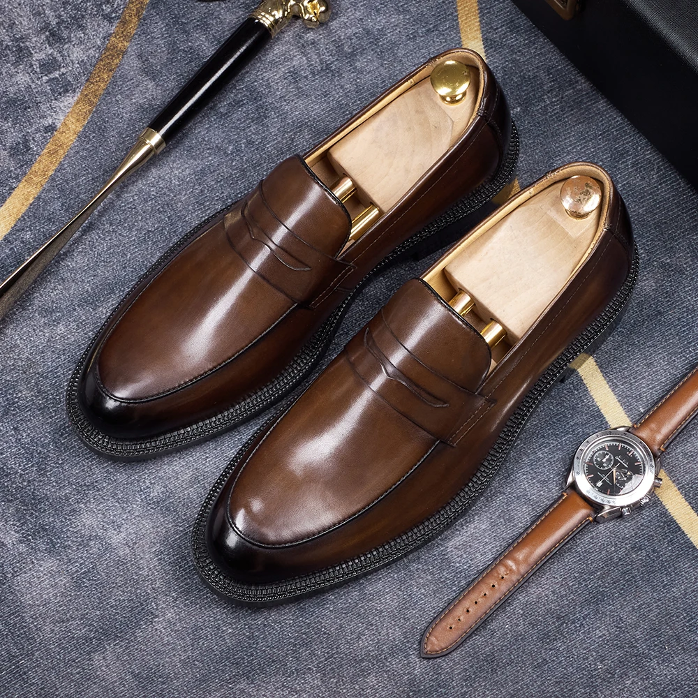 Men's Handmade Genuine Leather - огляд і ціна Men Shoes Eu To Us Size