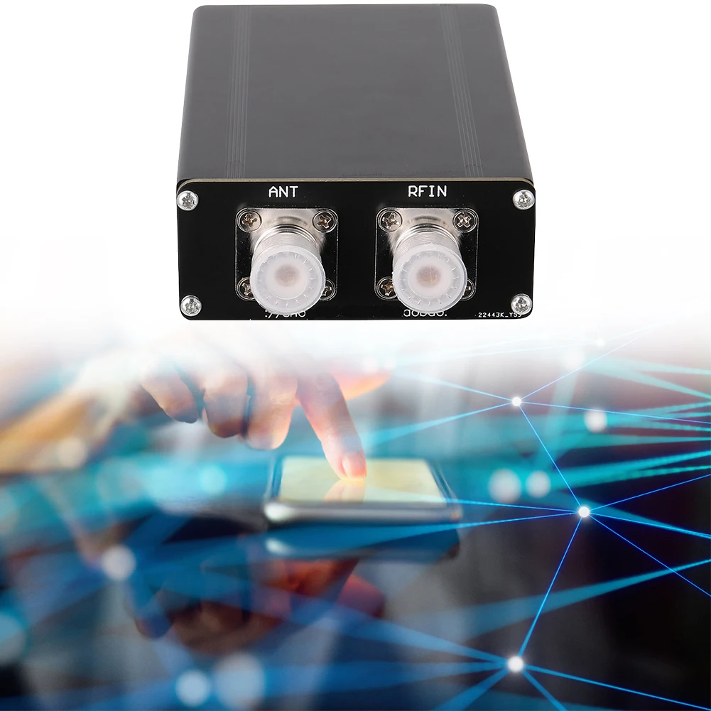 

1.8-50MHz Antenna Tuner 0.91inch OLED Display by N7DDC 7x7 Automatic Antenna Tuner 3.2 Firmware Programmed with Metal Case