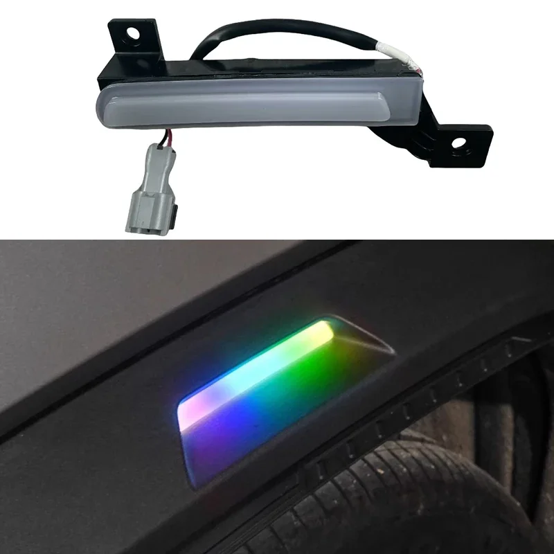 Auto LED Wheel Eyebrow Lights Fit for JETOUR Traveler T2 Modified Colorful Streamer Wheel Eyebrow Lights Exterior Accessories