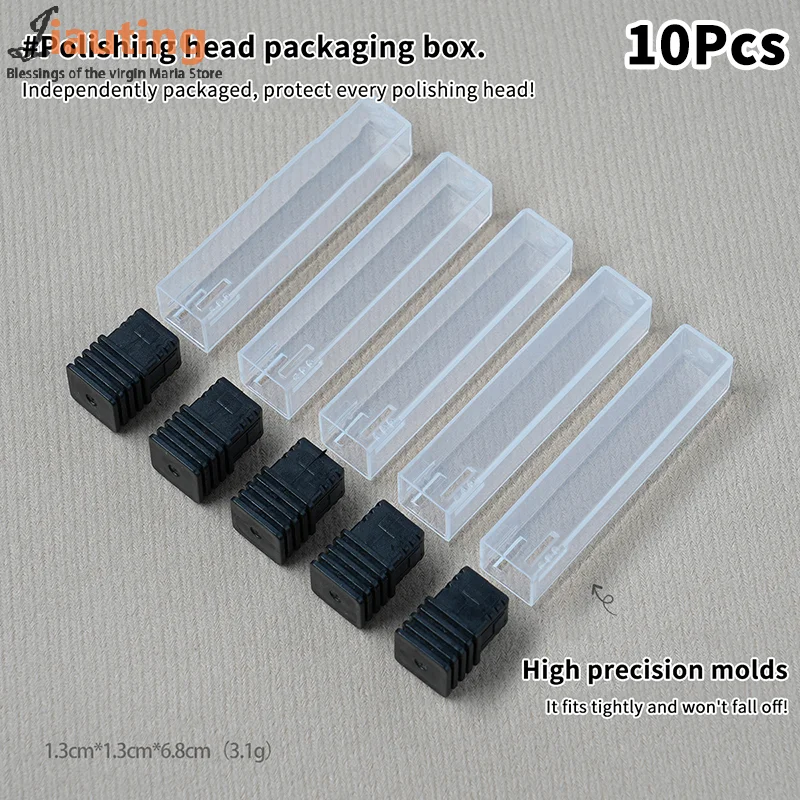 

10Pcs Nail Drill Bits Storage Tube Box Case Single Tube Nail Grinding Head Display Holder Stand Fall Prevention Dustproof Tool