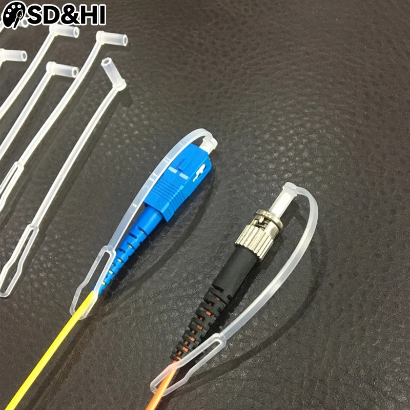 50pcs LC SC Dust Cap Long Tail For Optical Fiber Jumper Patchcords FC SC St LC 1.25/2.5mm Fiber Optic Ftth Dust Plug Cover