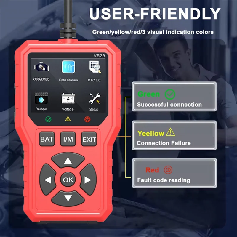 أداة تشخيص السيارة obd2 قارئ رمز obdii محرك خطأ رمز القارئ الماسح الضوئي أداة مسح السيارة أداة إصلاح السيارات