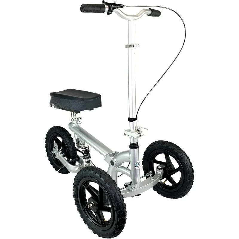 home.All Terrain Knee Scooter with Shock Absorber for Adults for Foot Surgery Heavy Duty Knee Walker for Broken Ankle Foot Injur