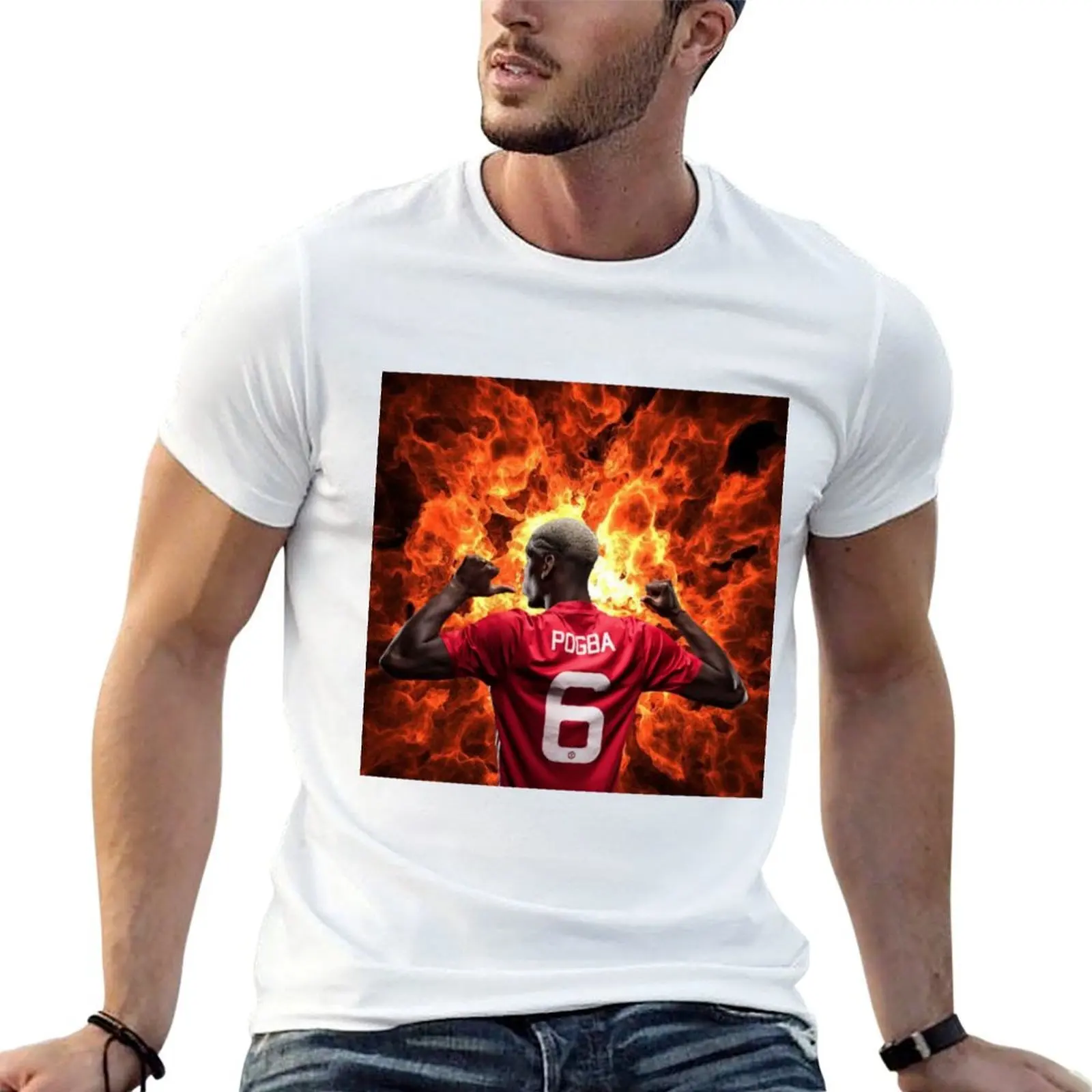 

Paul Pogba Art T-Shirt t shirts for man cotton funny man t shirt heavy cotton T-Shirt