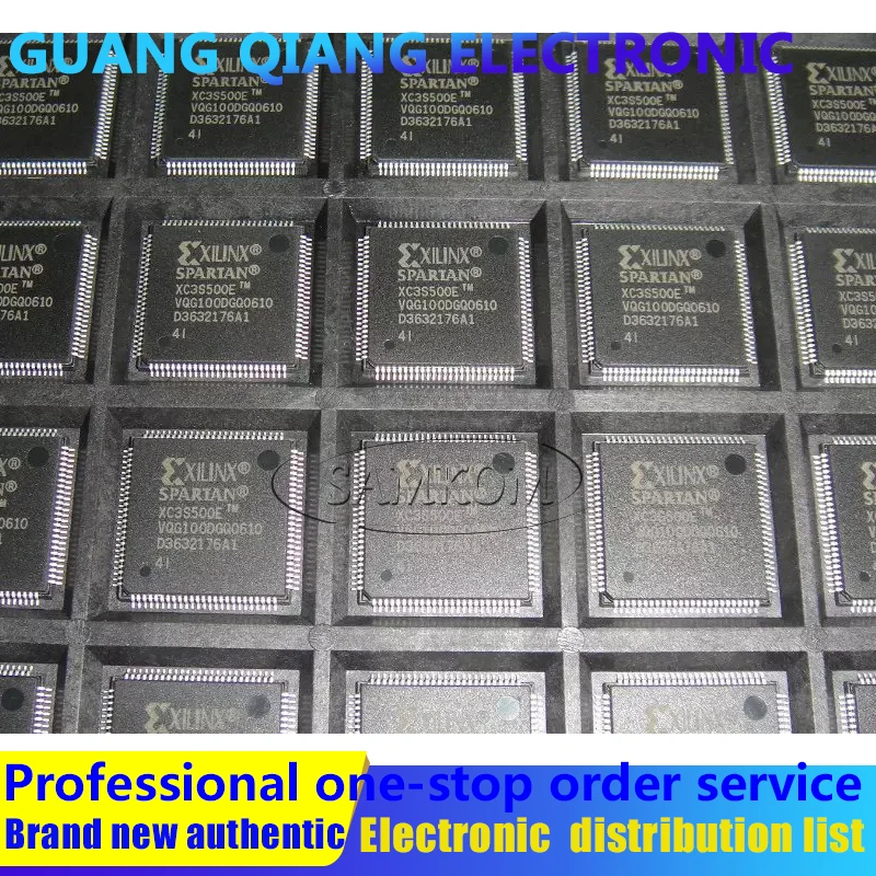 1PCS XC3S500E-4VQG100I IC FPGA 66 I/O 100VQFP