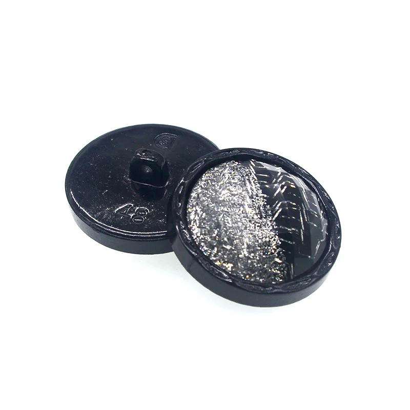 6pcs Acrylic Buttons Scrapbook Black vintage buttons 25\30mm Decorate buttons for clothing buttons for crafts botones diy