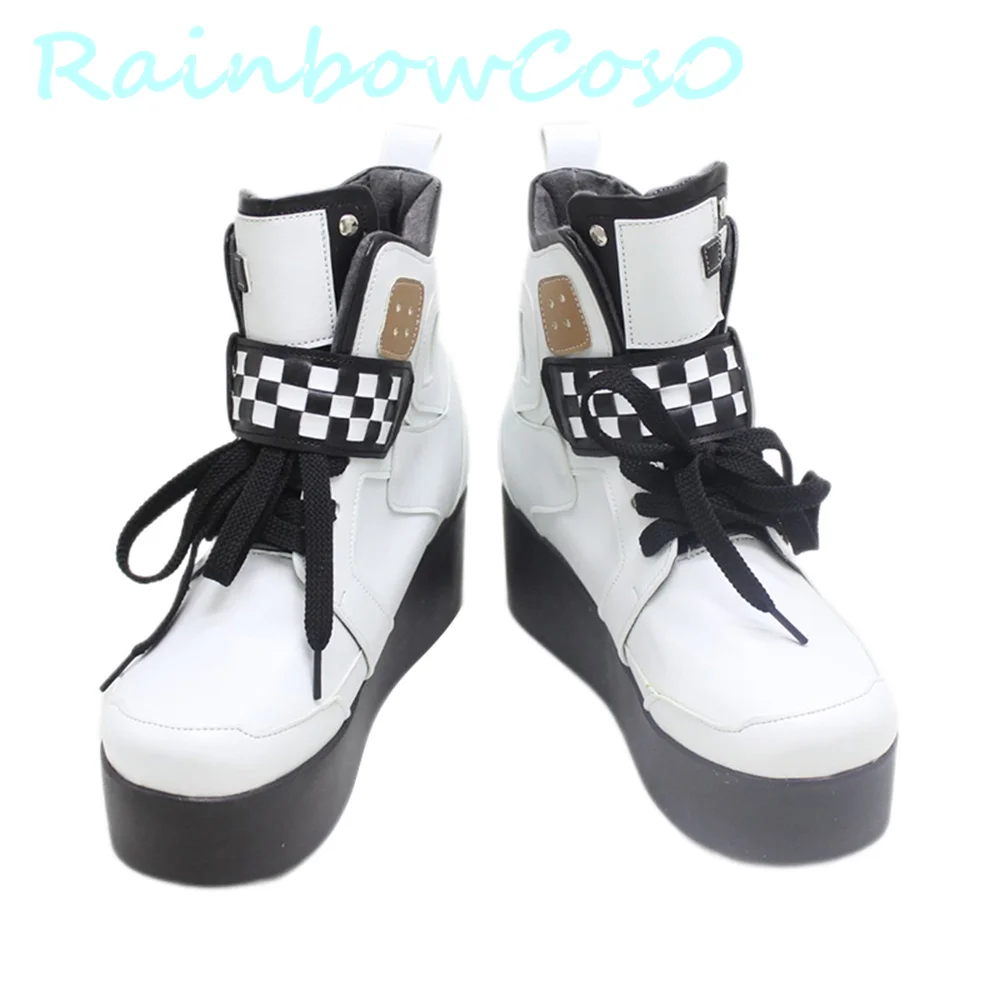 NIKKE-Chaussures de Cosplay Alice, Bottes de Jeu, Anime, Halloween, Noël, Arc-en-Ciel, W2902