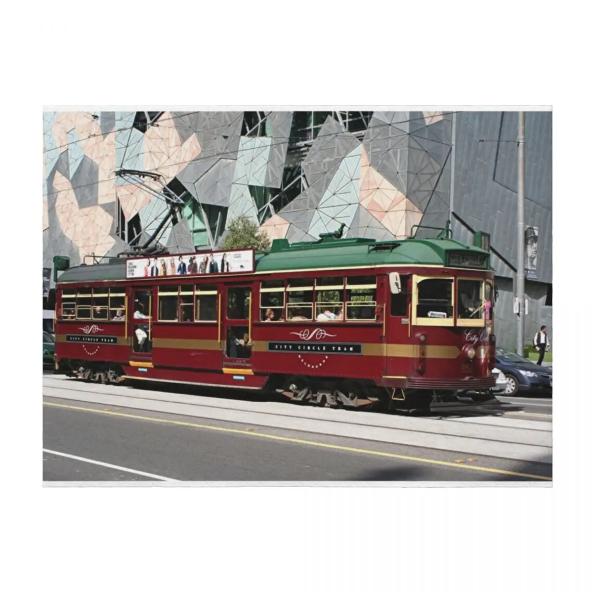 Мельбурн город трамвай, Виктория, Австралия 3, пледы, косплей, аниме для малышей, одеяла на заказ