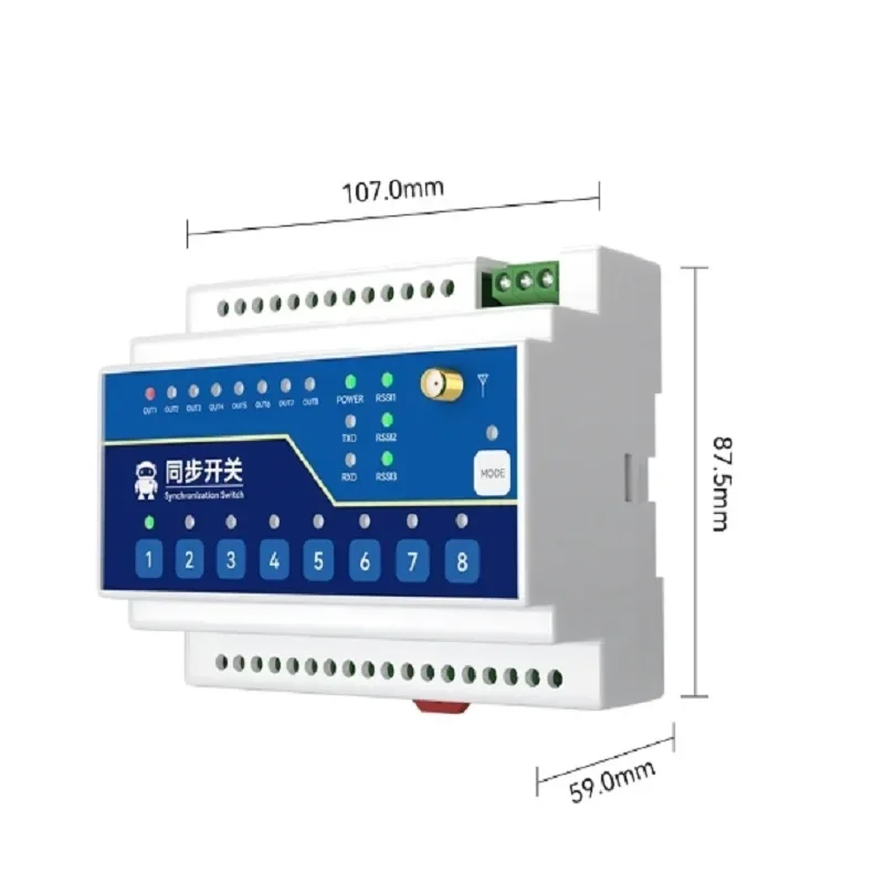 433MHz Lora 2 Way Switch Input and Output CDSENET E860-DTU(2020-400SL) RS485 Long Distance 10km Industrial Grade DC 8-28V