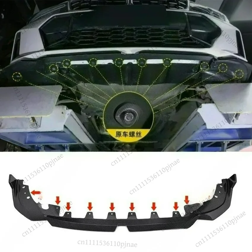 For BMW 3 Series G20 G28 320 325 330 Lci 2023-2024 MP Style Car Front Bumper Splitter Lip Spoiler Diffuser Guard Body Kit Cover view 3