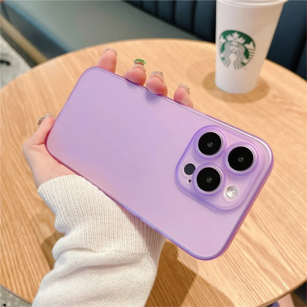 حافظة رفيعة للغاية من البولي بروبيلين Fundas لهاتف آيفون 13 14 15 16 11 12 Pro Max 13 Mini غطاء كامل لهاتف آيفون XR X Xs Max حافظة مضادة للصدمات