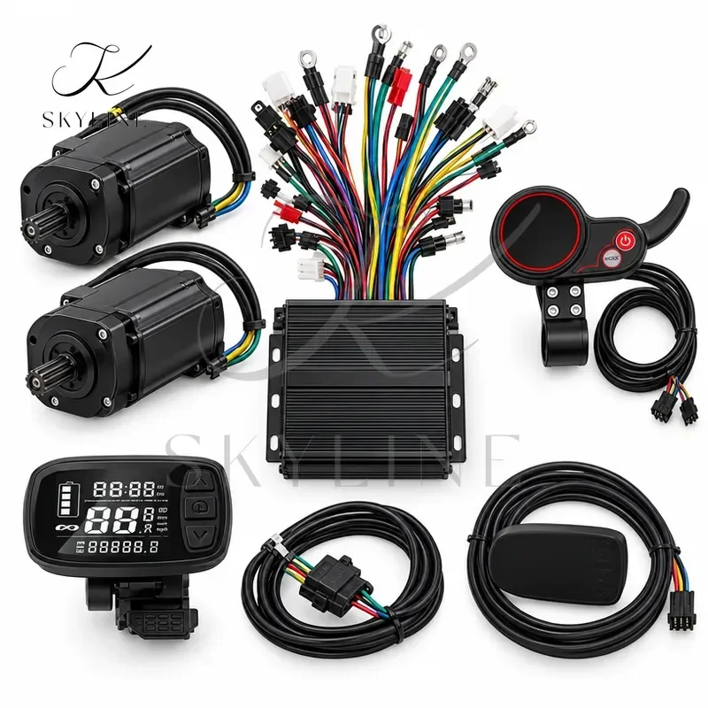 48V 60V 3000W Dual Drive Motor Controller Double Two 2 Pcs Brushless Speed Driver For E Bike Scooter 36V 48V 60V 72V