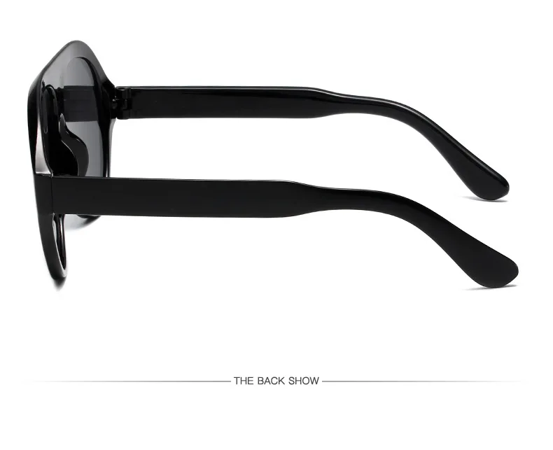 Übergroße Goggle-Sonnenbrille 2024 Damen Marken-Trend Sonnenbrille mit gelben Gläsern Herren Großrahmige Trend-Sonnenbrille UV400 802086 – Detail 15