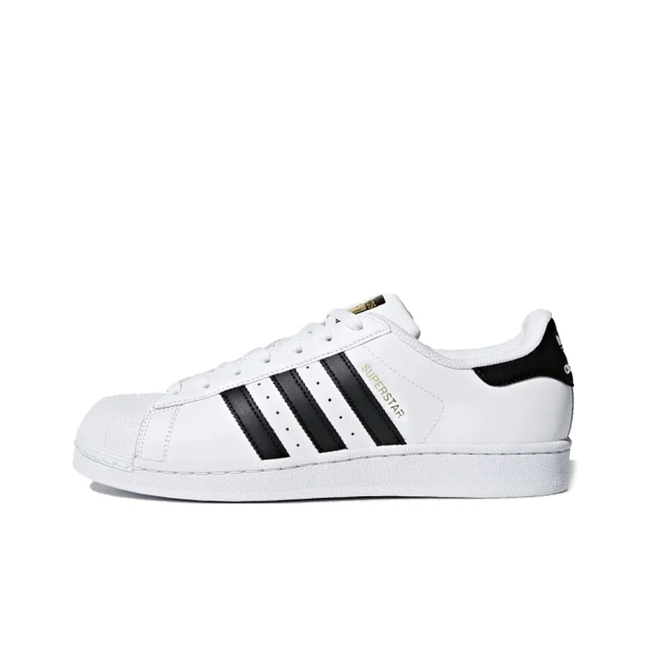 

adidas Originals SUPERSTAR Leather Unisex Low-Top Sneakers Unisex Black/White C77124