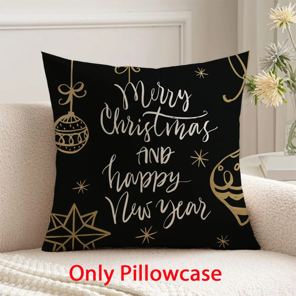 

Christmas Pillow cover winter decorative 45x45 cushions cover for happy new year pillow case for Xmas