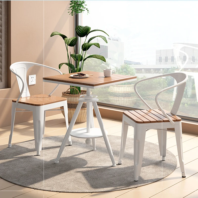 Square Tea Coffee Table Sets Wood Stool Solid Wood Chair Designer Minimalist Coffee Table Living Room Modern Meuble Furniture