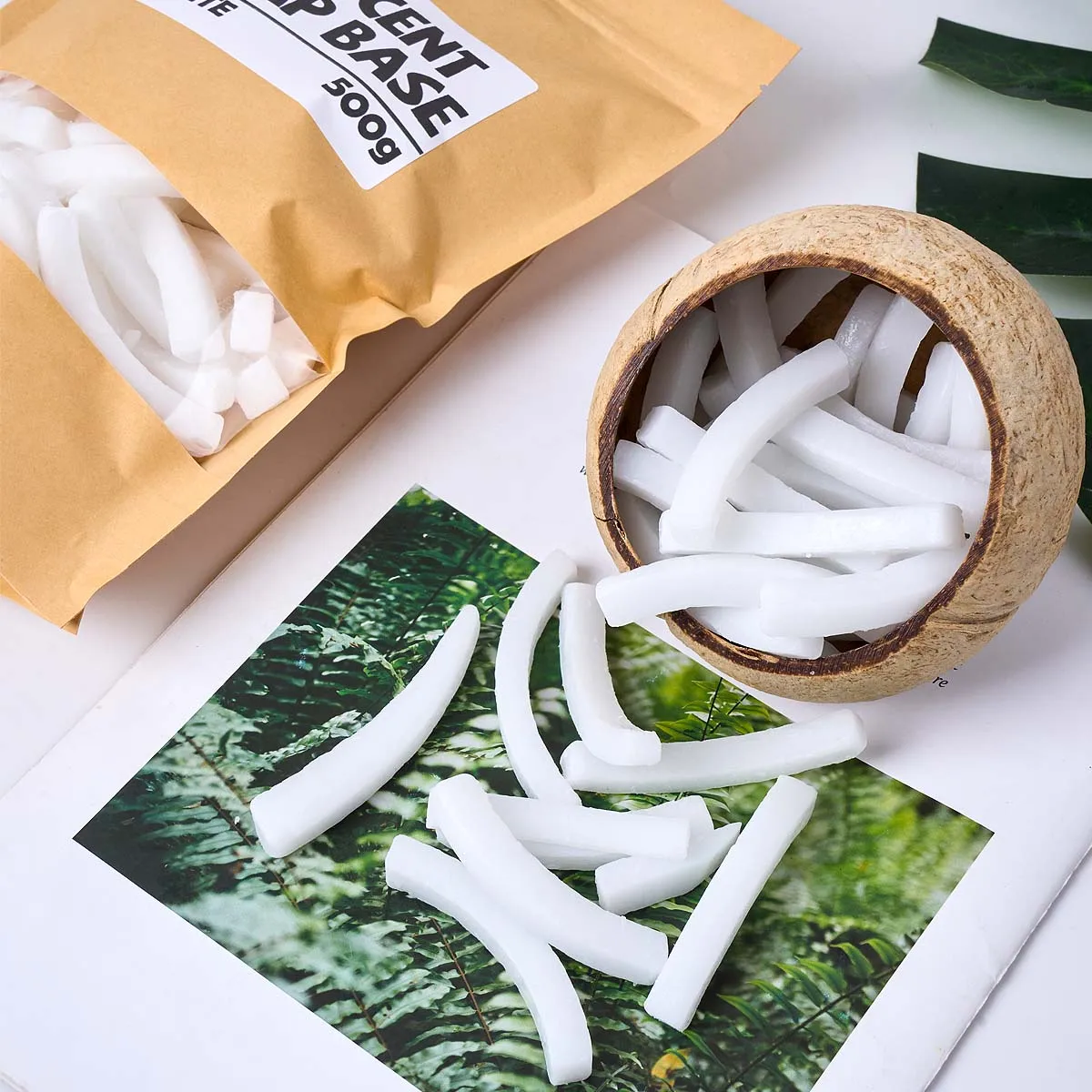 500g Transparent White Color Soap Base DIY Aromath Soaps Making Meterial Bag Strip Shaped Soap Raw Materials Bath Foaming Butter view 4
