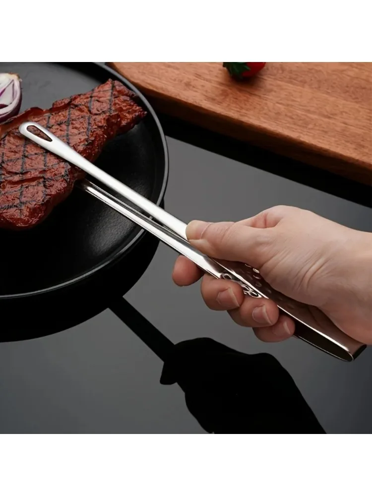 Pinces alimentaires en acier inoxydable, pincettes de cuisine coréennes, pinces de Barbecue étendues adaptées au Barbecue domestique aux légumes et à la viande