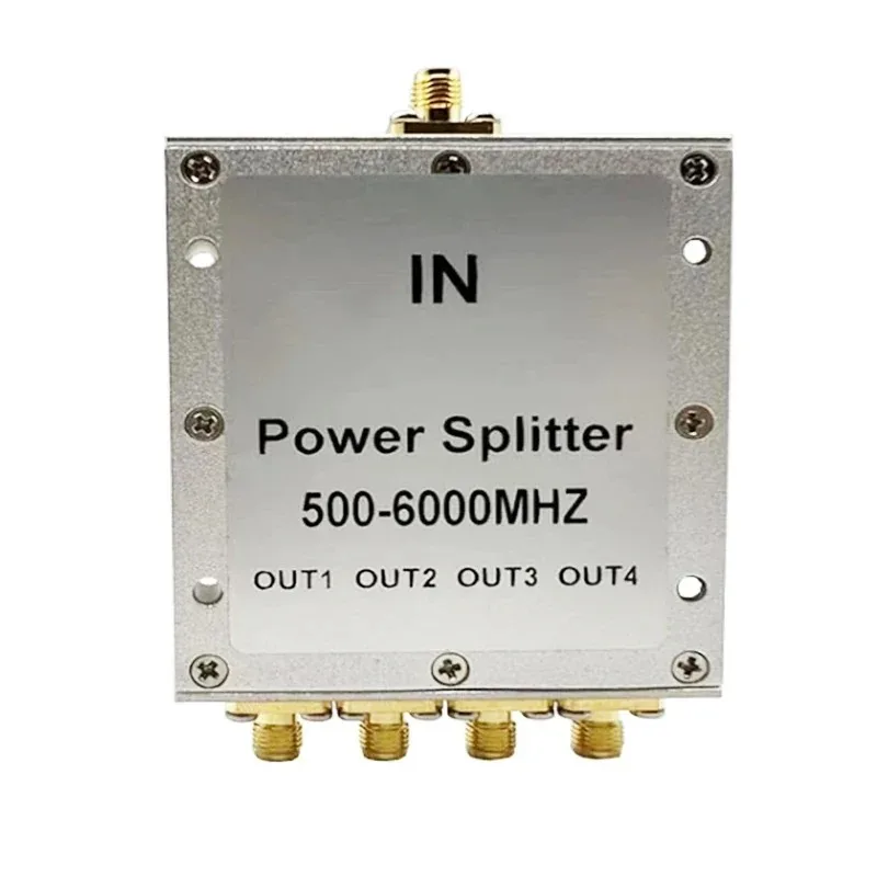 2/4/8 Way RF Power Splitter 2G 3G 4G 5G 5.8G Microwave Signal Divider 500-6000MHz SMA Interface Frequency Signal Distributor