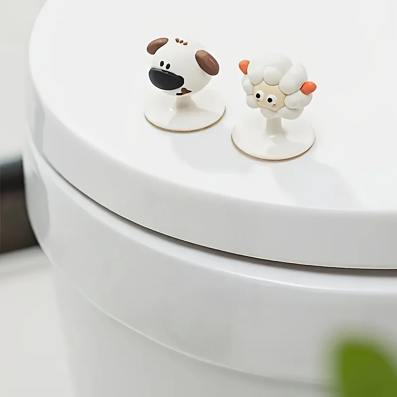 

Sheep & dog shaped toilet seat lifter grips, made of durable plastic. Simple installation design