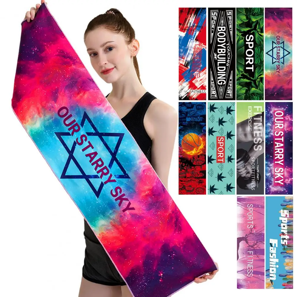 Quick-dry Athletic Towel Quick Drying Fitness Towel for Men Women Sweat Absorbing Breathable Gym Towel Rectangle for Yoga