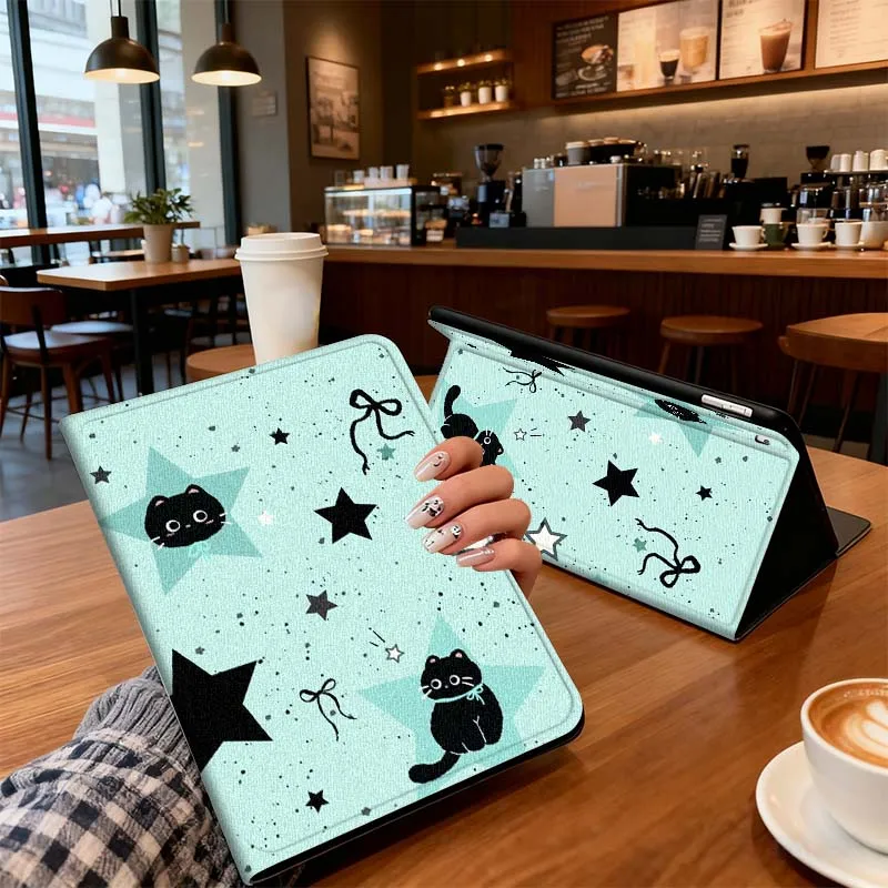 

Interesting Black Cat Pattern For Xiaomi Mi Redmi Poco Pad 2 4 5 7S 6S 6 7 8 Max Plus Ultra SE Pro K 2025 Tablet Case